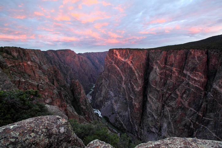 Sunrise at Black Canyon, Colorado