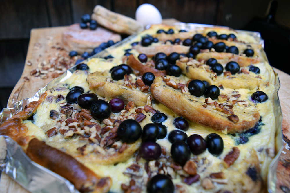 Campfire Blueberry English Muffin French Toast Koa Camping Blog