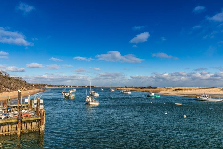 Fishing Shoots in Port Cape Code, USA