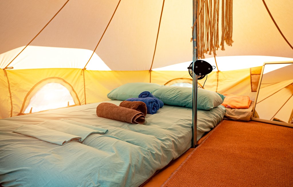 Closeup-of-interior-of-tent-with-an-inflatable-mattress-inside.j
