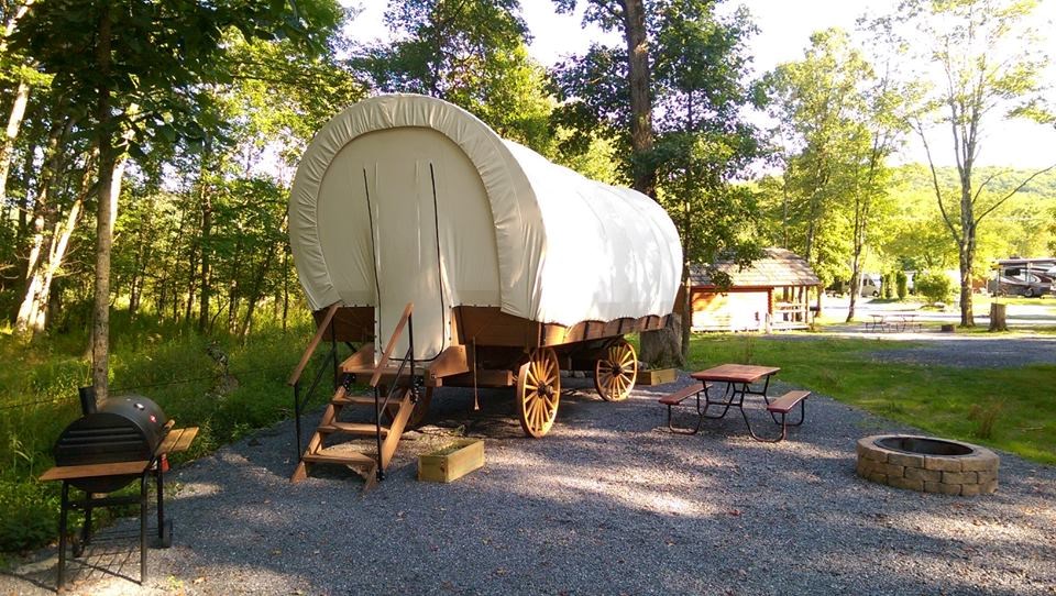 Conestoga Wagon at Delaware Water Gap Pocono Mountain KOA Holiday