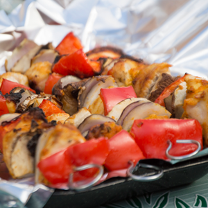 Grilled Chicken Kabobs Recipe Image
