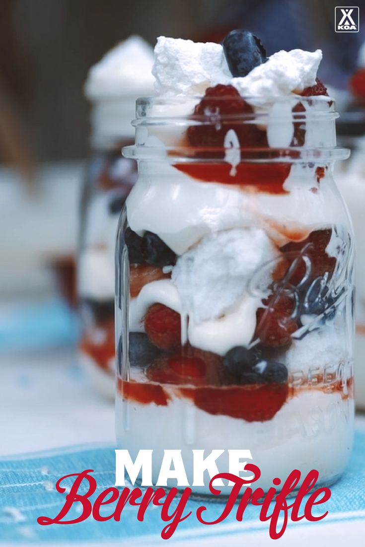 Make Berry Trifle - This recipe is great for making one big batch or individual servings. Yum!