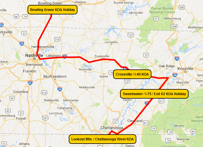 Mammoth Journey Dream Vacation Map