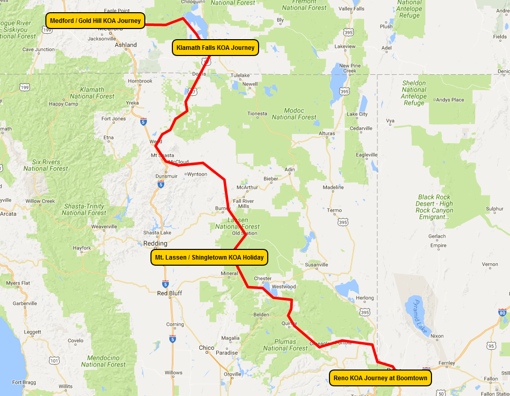 On To Oregon Dream Vacation Map