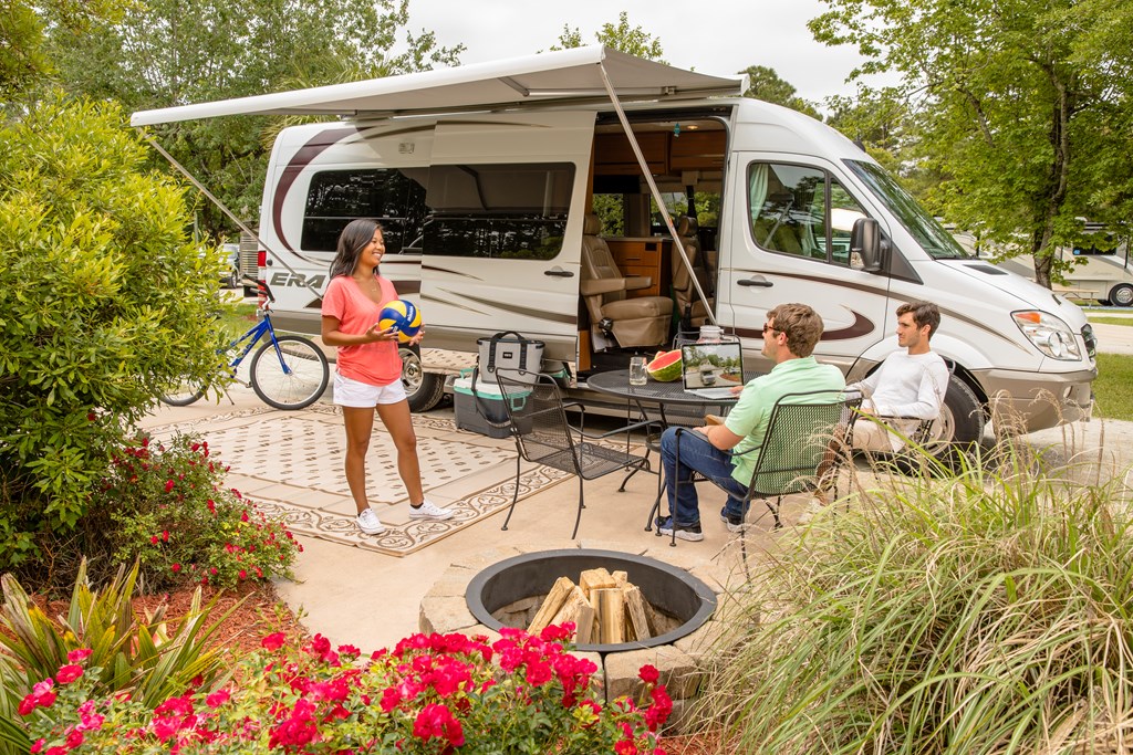 Perfect RV site at KOA Campground