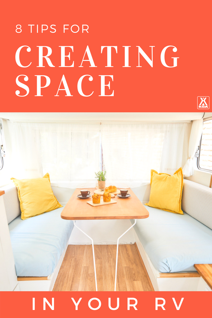 Use these tips to create space in your RV