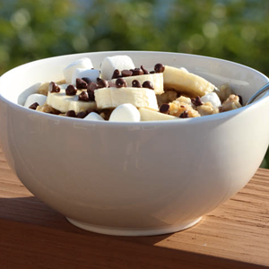 Guest Blogger Post: Peanut Butter Banana Oatmeal with Marshmallows & Chocolate Chips Image