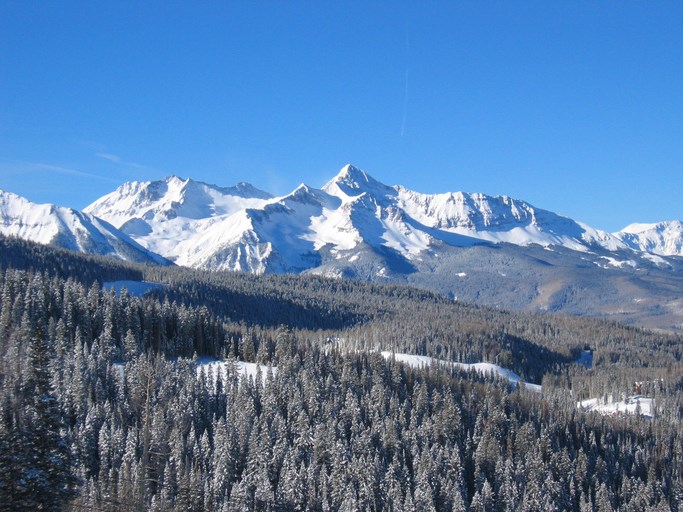 Snowcapped Mountains in Telluride, Colorado