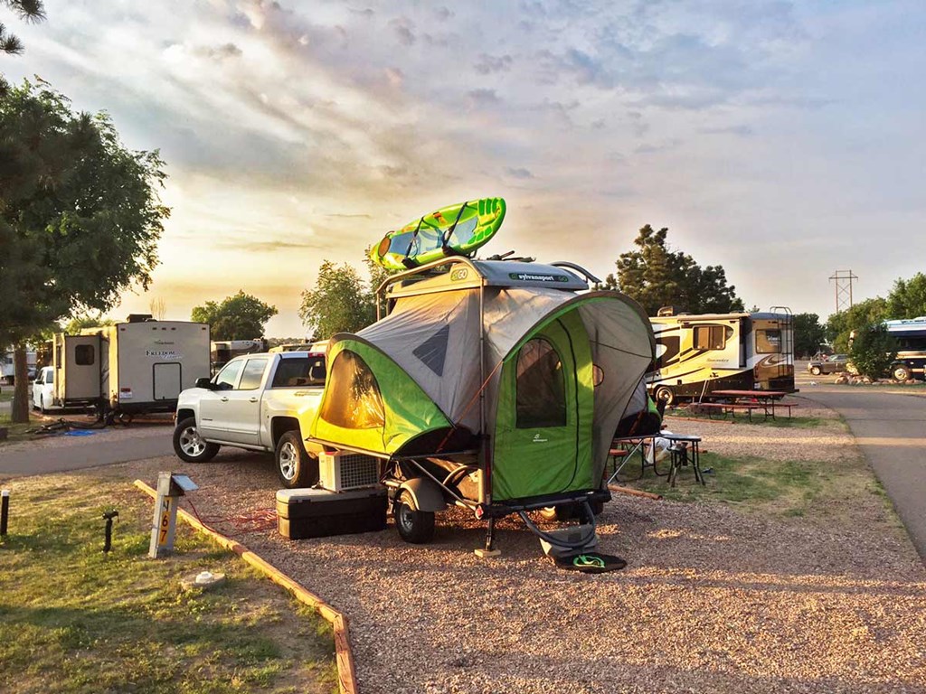 The SylvanSport Go at the Colorado Springs KOA