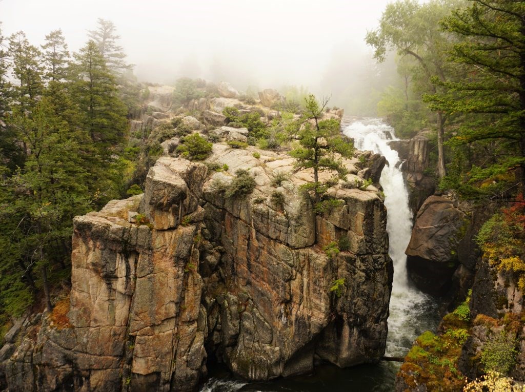 Shell Falls in the Bighorn Mountains