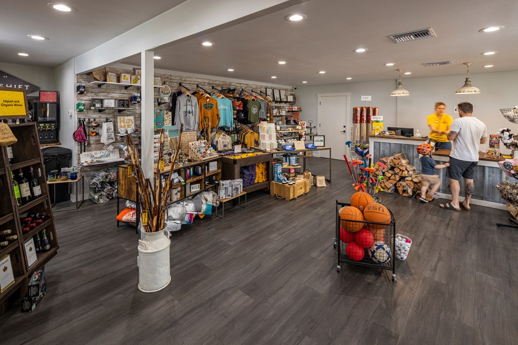 An interior shot of the campground store at the Albany/Corvallis KOA.