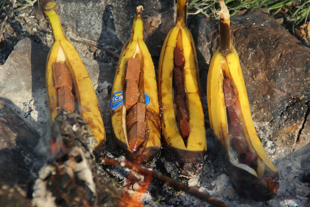 Make Campfire Banana Boats
