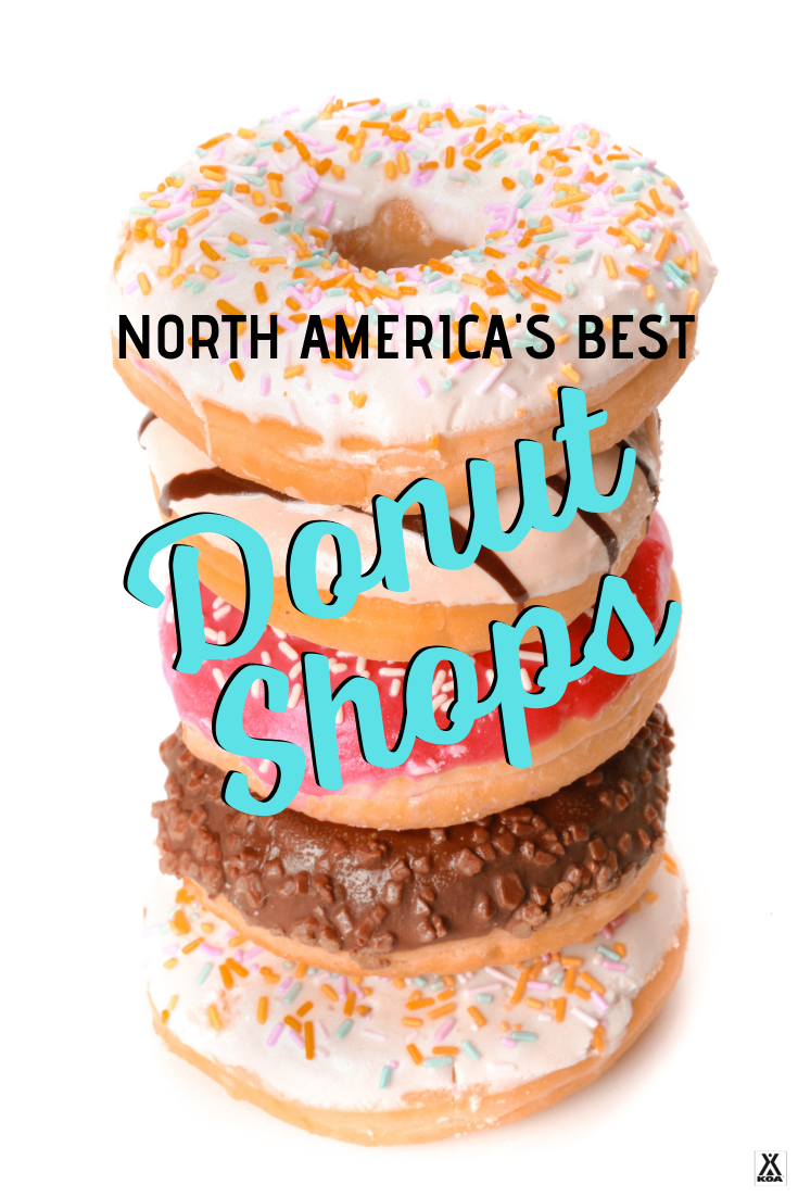 If you love the sweet stuff, then this list is for you! Check out the best stops for donuts in North America. These are North America's best donut shops. #donuts