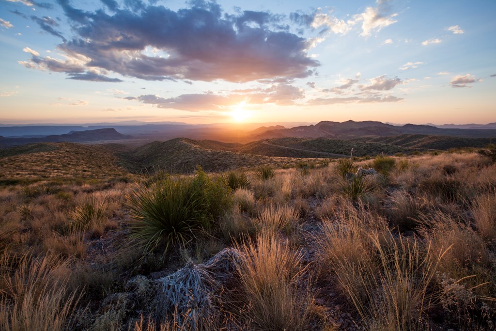 Sunset at Sotol Vista Overlook, Big Bend National Park.