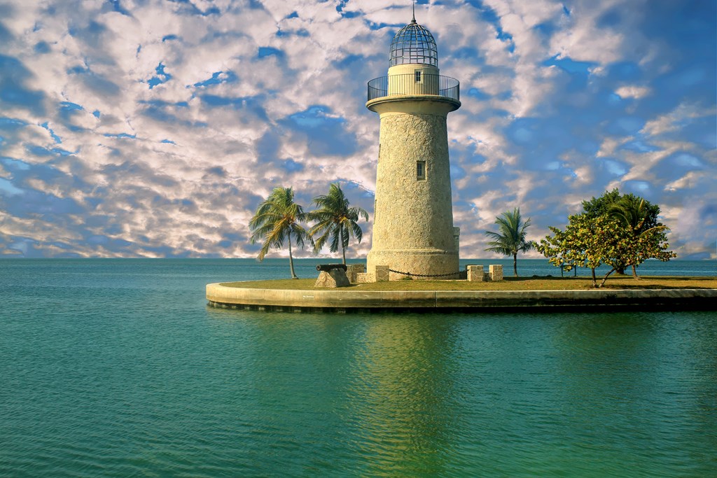 Boca Chita Key Lighthouse, Biscayne National Park, Florida, USA.