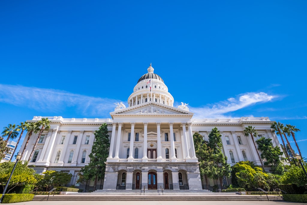 California State Capitol building, Sacramento, California.