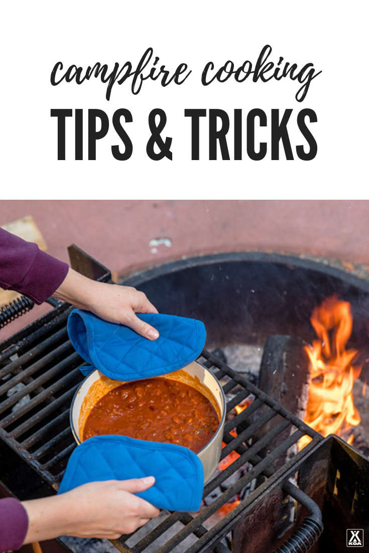 How To Cook Food Over A Campfire Pro Campfire Cooking Tips Koa Camping Blog