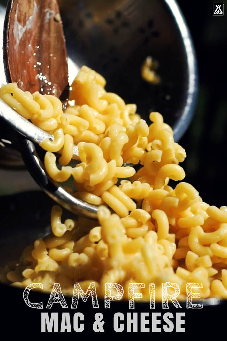 Make mac and cheese over the campfire!