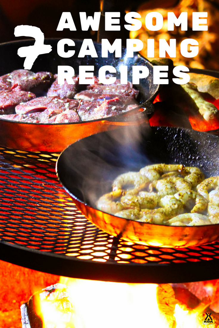 Try these delicious recipes for camping.