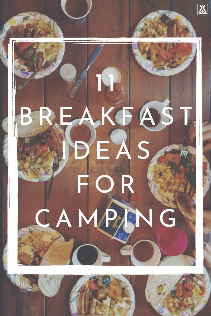 Try these great breakfast ideas for your next camping trip. #camping