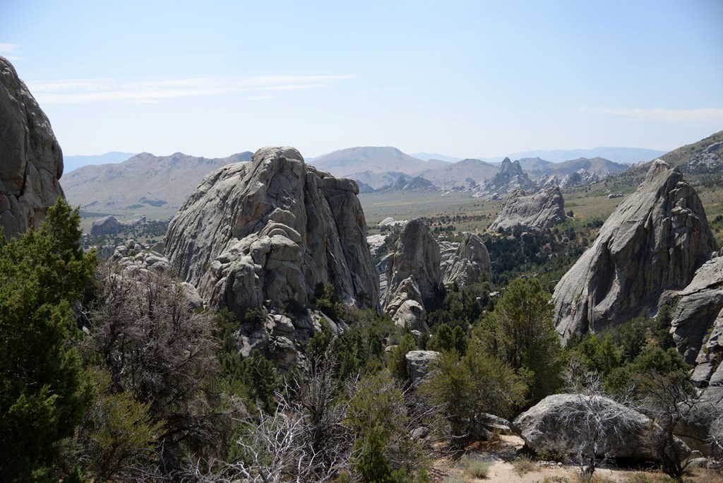 The rugged rock landscape of City of Rocks Natural Reserve