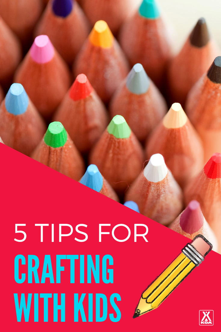 Making crafting with your kids easy with these simple tips. #crafting #crafts #kidcrafts