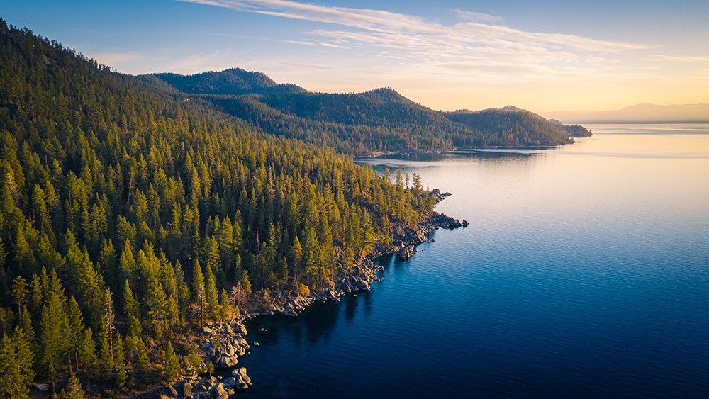 Aerial View of Lake Tahoe 