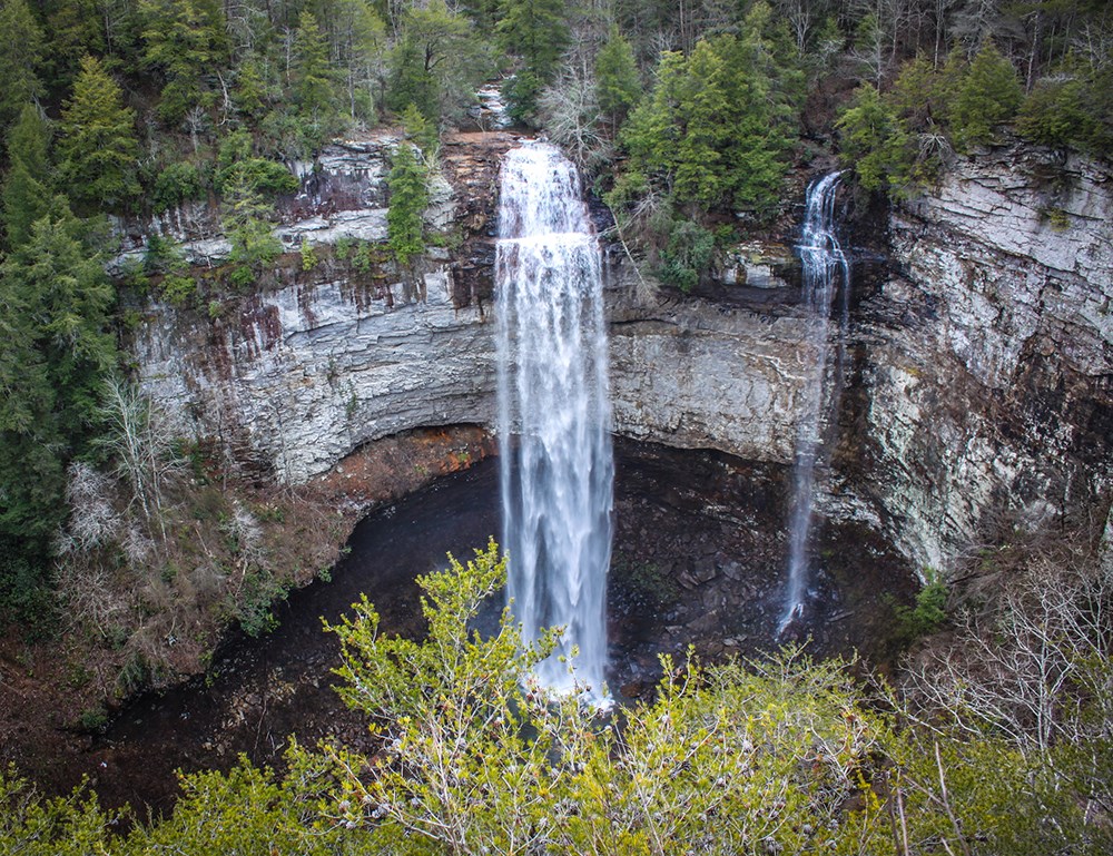 Fall Creek Falls in Tennessee, early Winter