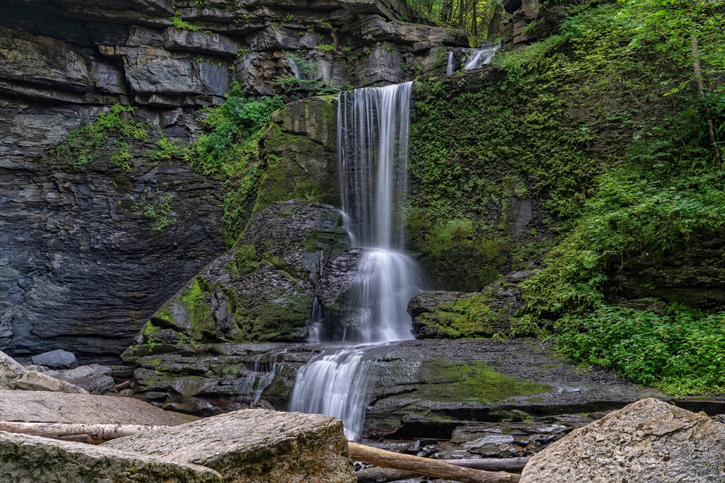 Cowshed Falls at Fillmore Glen State Park in Moravia, NY