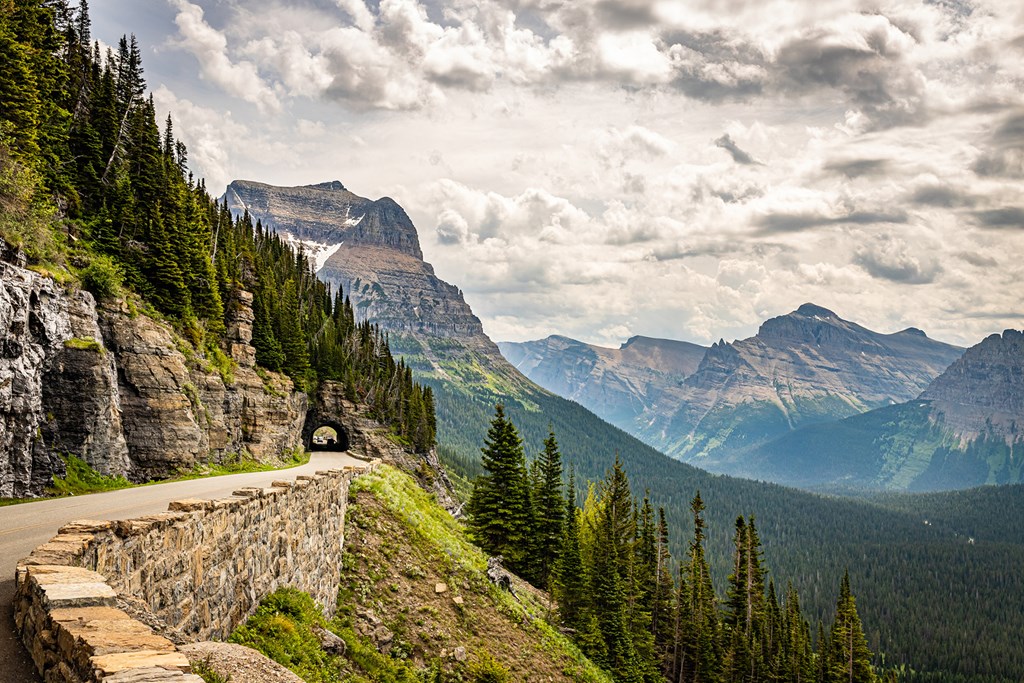 Glacier National Park in the Rocky Mountain Range of Montana.