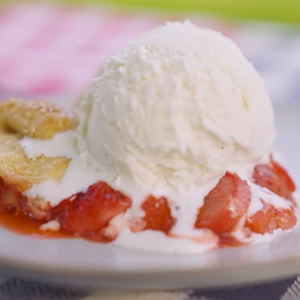 Grilled Strawberry Rhubarb Pie Image