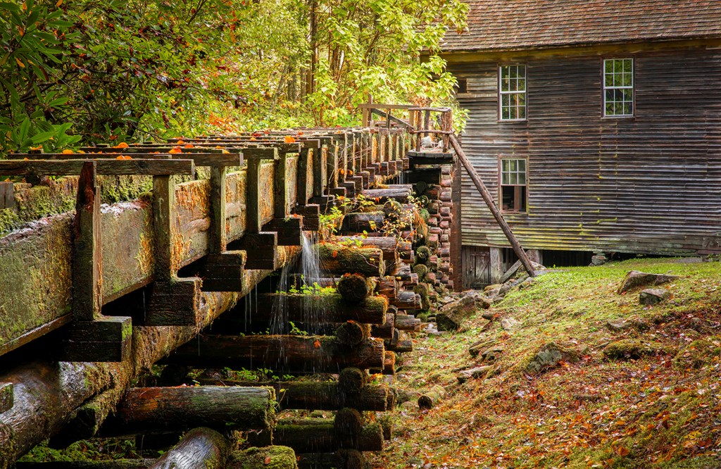 Historic Mingus Mill in the Great Smoky Mountains National Park