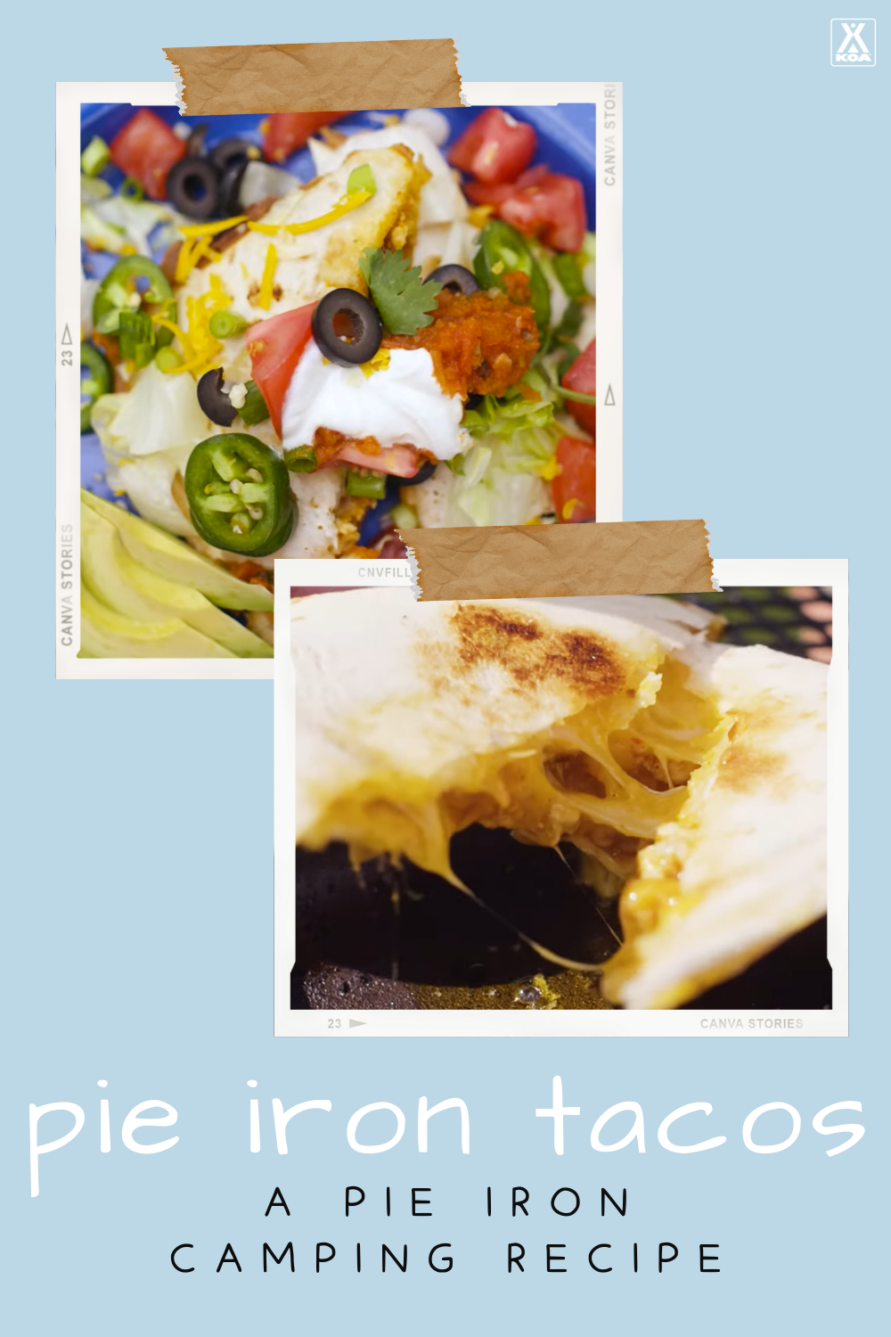 We love a good pie iron recipe! Try our pie iron tacos for a fun campfire recipe both kids and adults will love!
