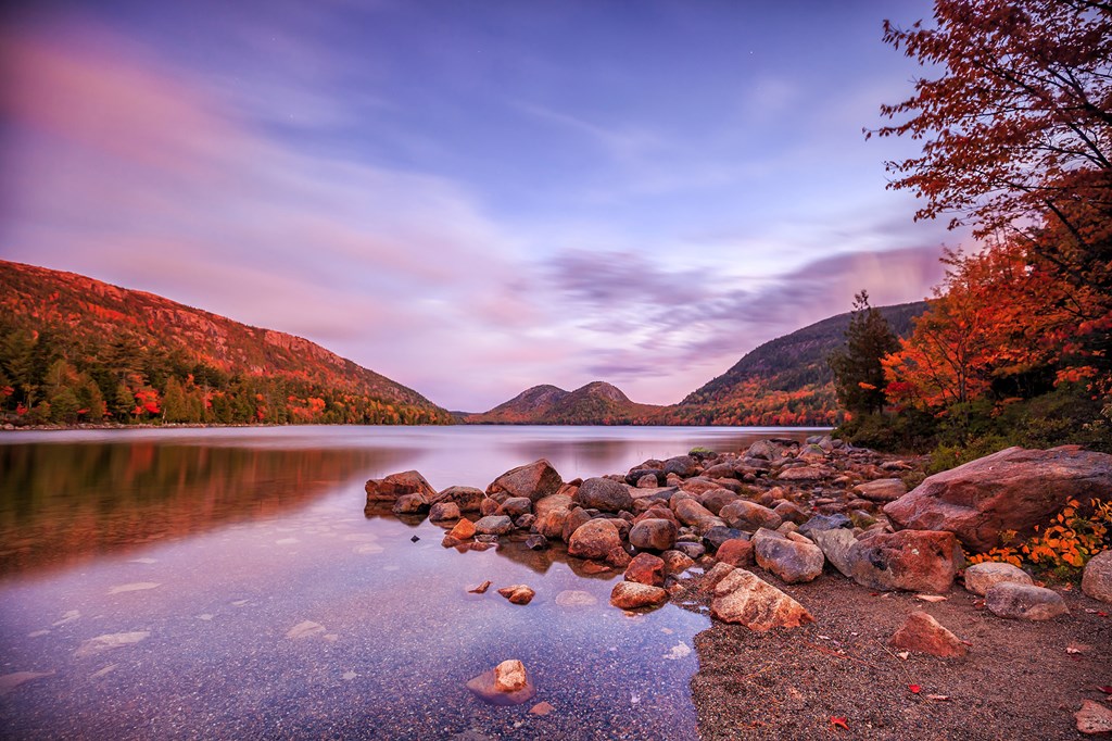 Jordan Pond in Acadia National Park, Maine, USA