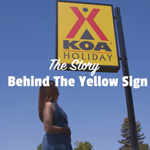 The Story Behind the KOA Yellow Sign | History of the KOA Logo Image