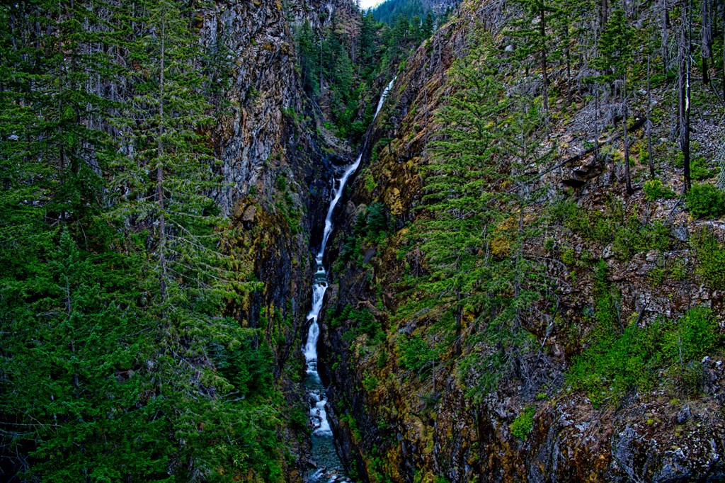 Ladder Falls in North Cascades National Park, Washington