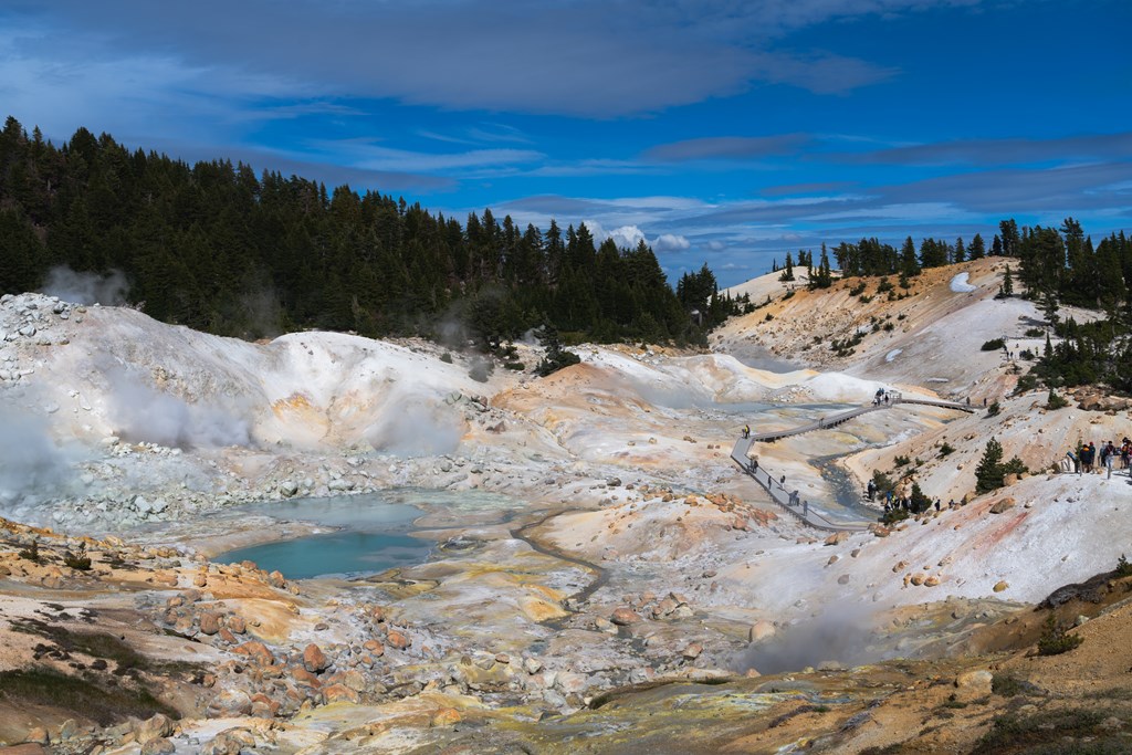 Bumpass hell of Lassen Volcanic National Park.