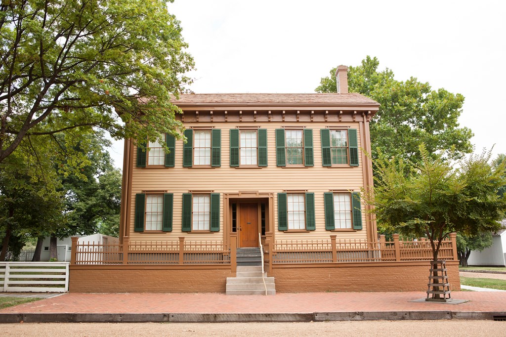 Exterior of Abraham Lincoln's home in Springfield, Illinois.