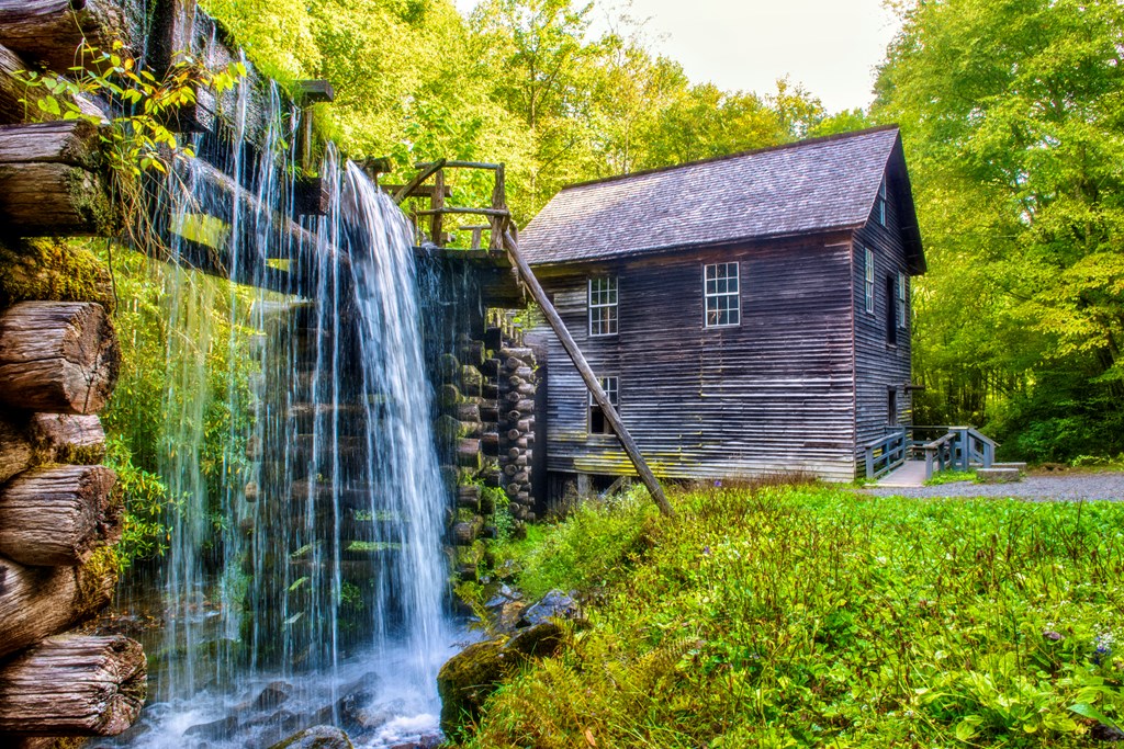 Leaking Trough at Mingus Mill in Great Smoky Mountains National Park