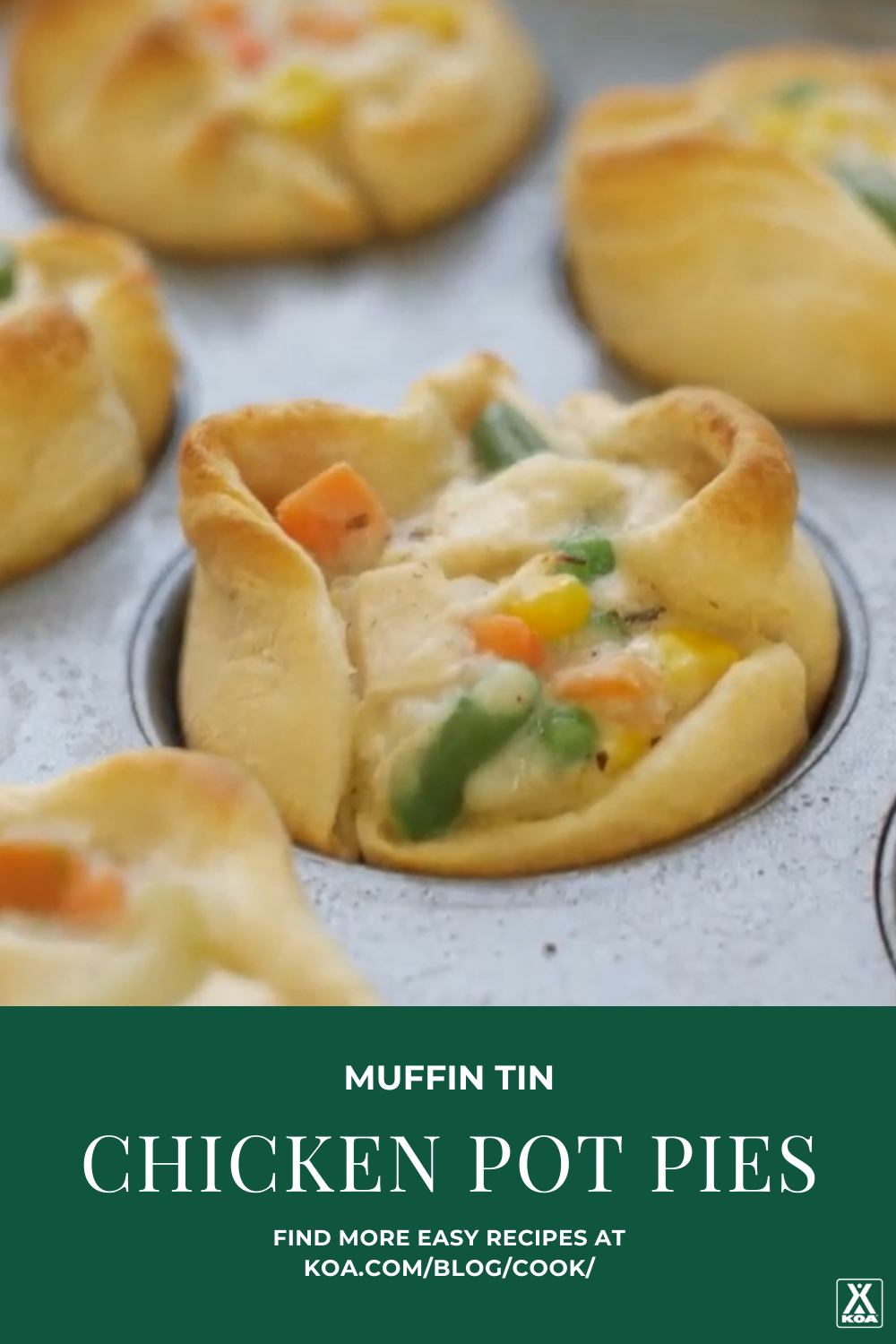 An easy recipe to make ahead and reheat at your campsite, our easy muffin tin chicken pot pies are sure to please a camping crowd.