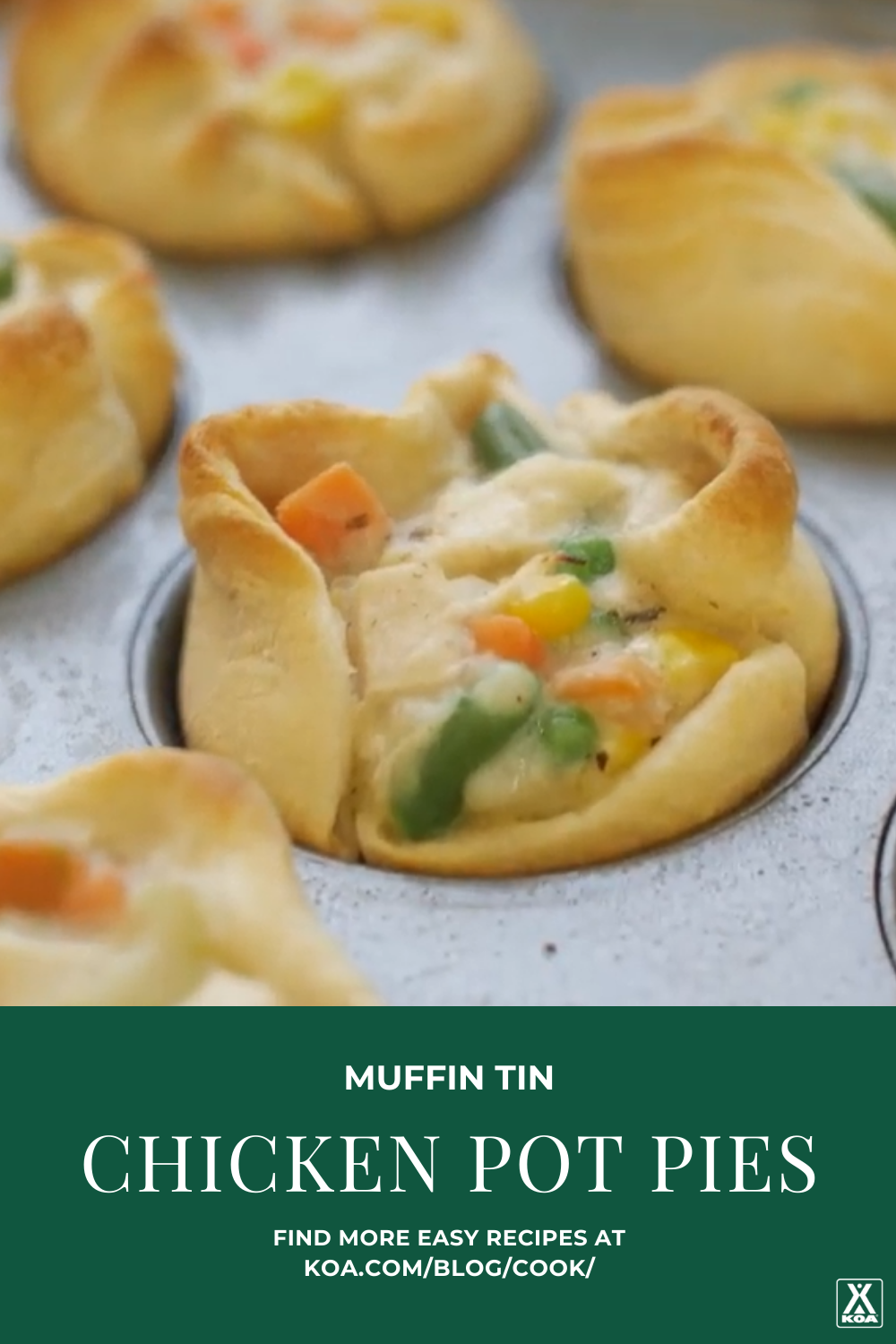 Muffin Tin Chicken Pot Pies | Camping Recipes | KOA Camping Blog