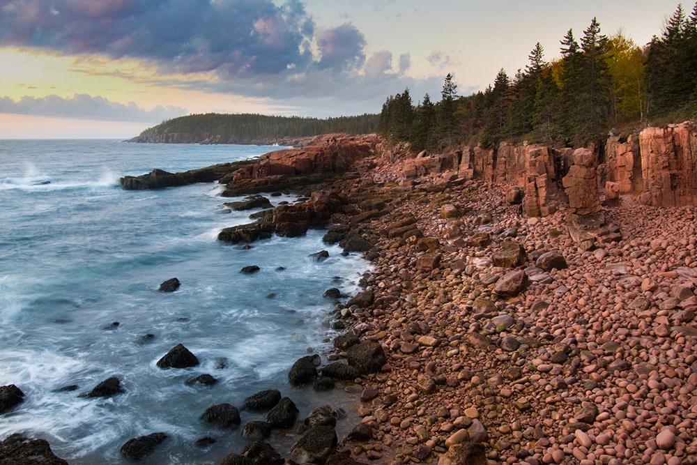 Ocean Path Trail provides ocean views in Acadia National Park.