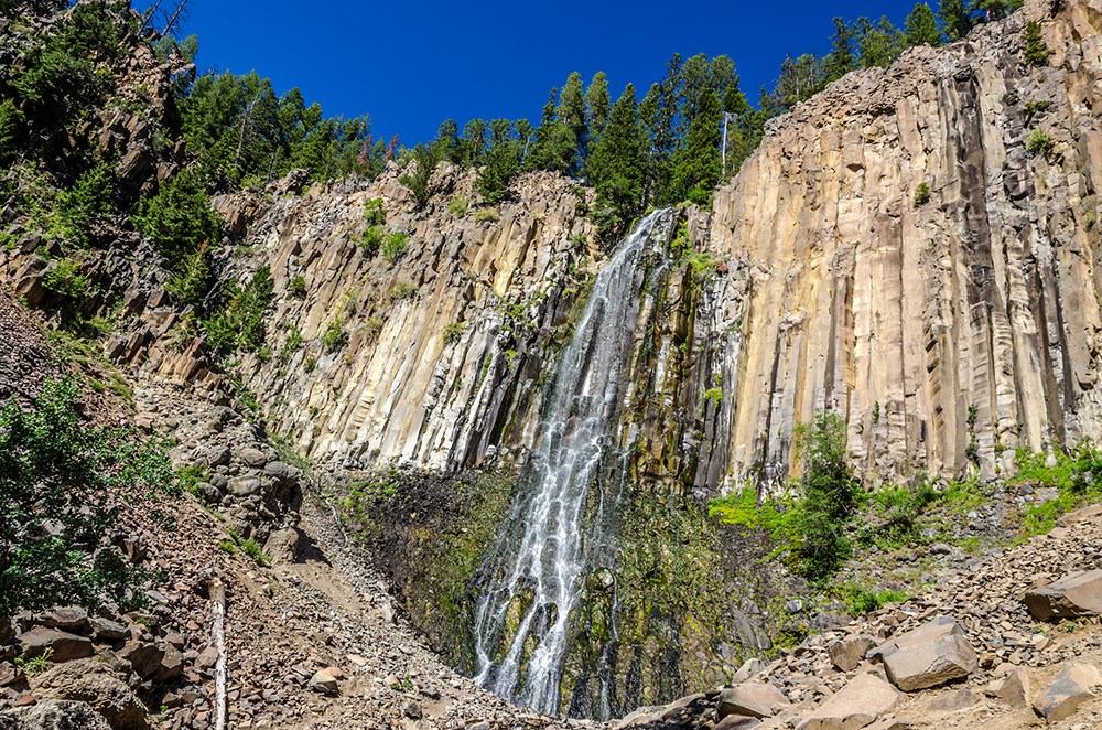 Palisade Falls in Hyalite Canyon near Bozeman, Montana,