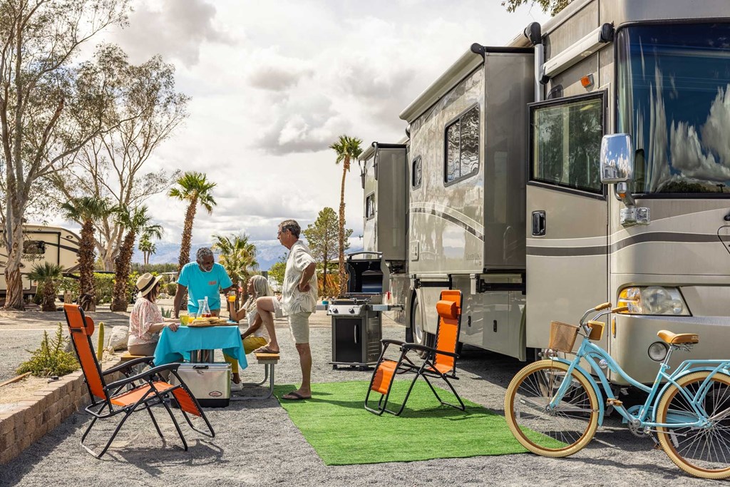 RVing at the Palm Springs / Joshua Tree KOA campground