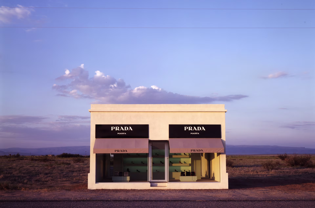 Small Prada shop in the middle of the Texas desert.
