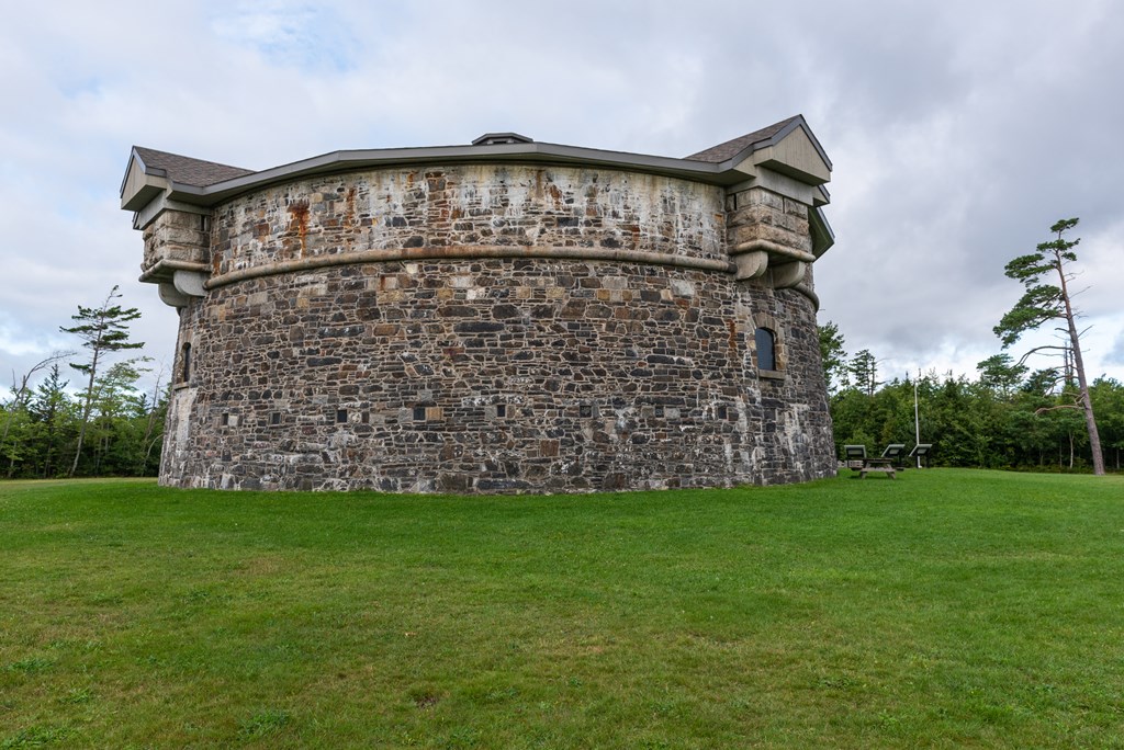 The Prince of Wales Tower National Historic Site in the Point Pleasant Park of the city of Halifax (Nova-Scotia, Canada)