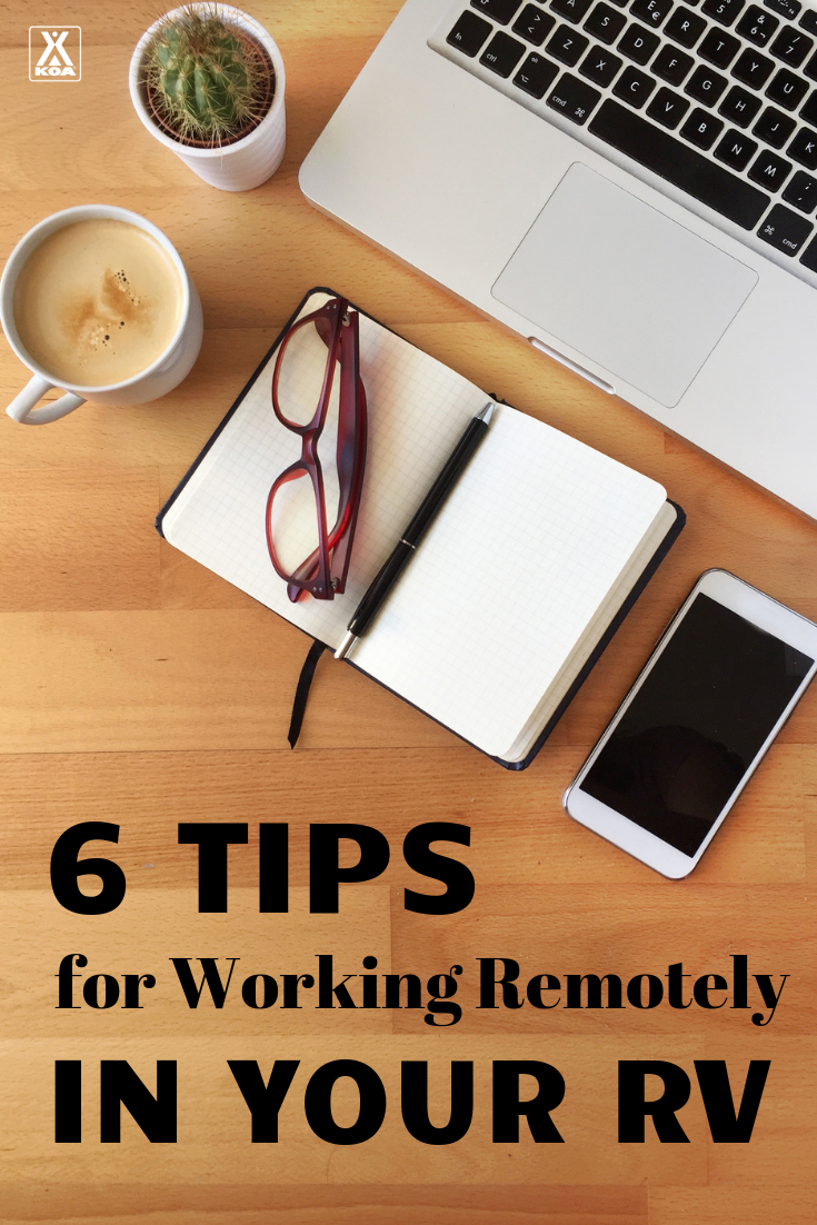 Take your work on the road and explore! Use these tips for working from your RV to get the most out of working and living on the road. #remotework #rvs #rving