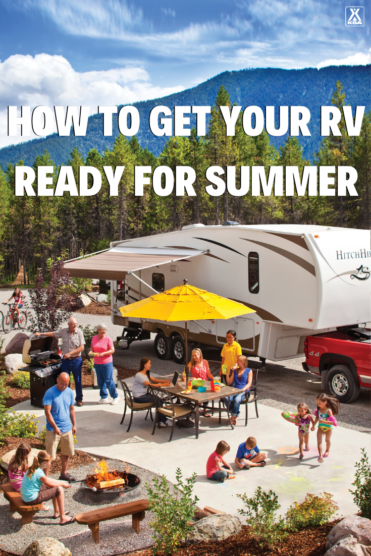 Get your RV ready to roll for summer fun with these tips and tricks. #RV #RVing #GORVing