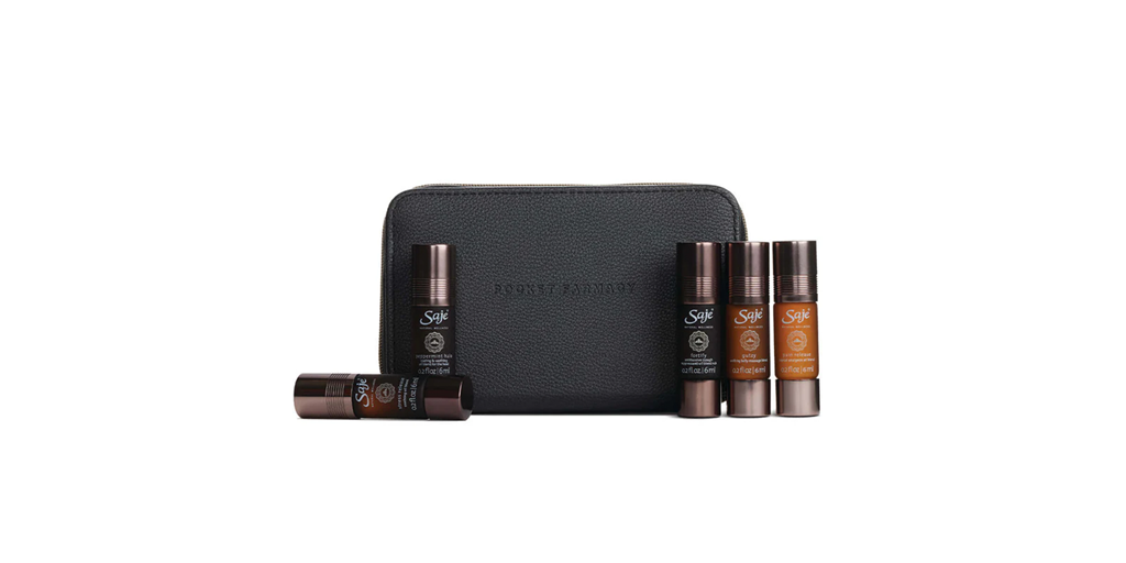 Portable aroma kit on a white background.